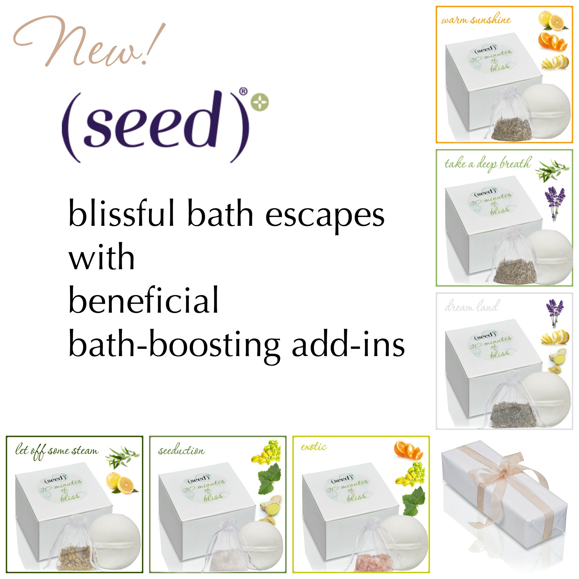 Seed Bath Blossoms are a better Bath Bomb