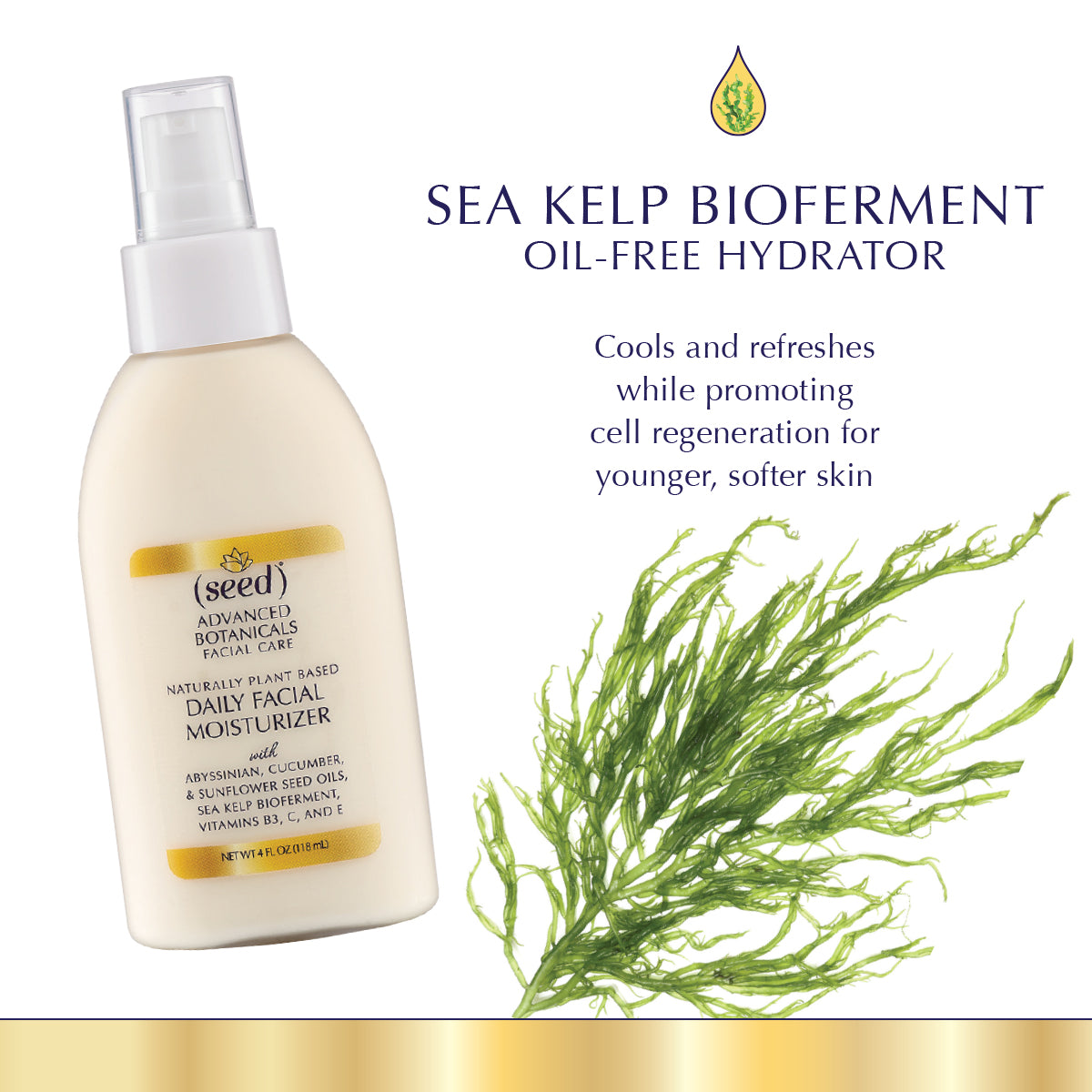 Seed Advanced Botanicals Daily Facial Moisturizer features Sea Kelp Bioferment