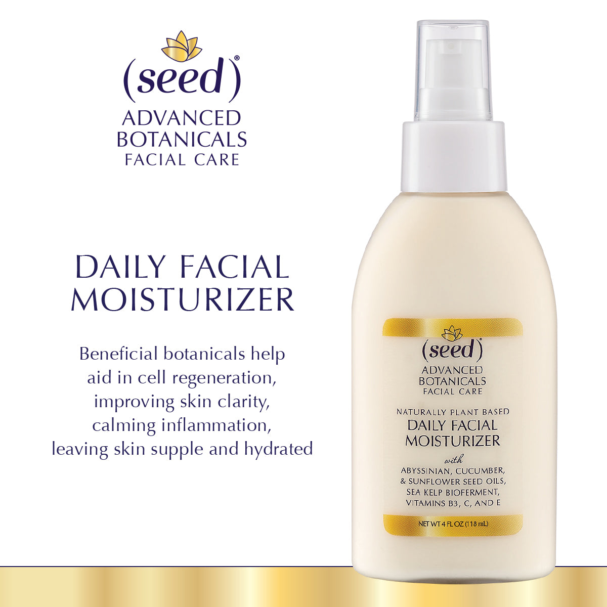 Seed Advanced Botanicals Daily Facial Moisturizer skin care benefits