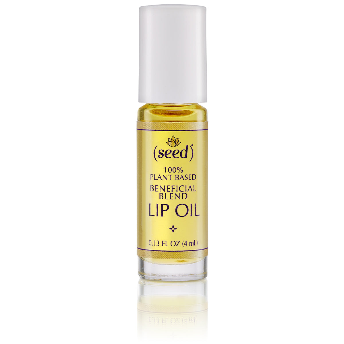 Seed Stress Relief Blend Lip Oil with lavender, patchouli, and clary sage essential oils