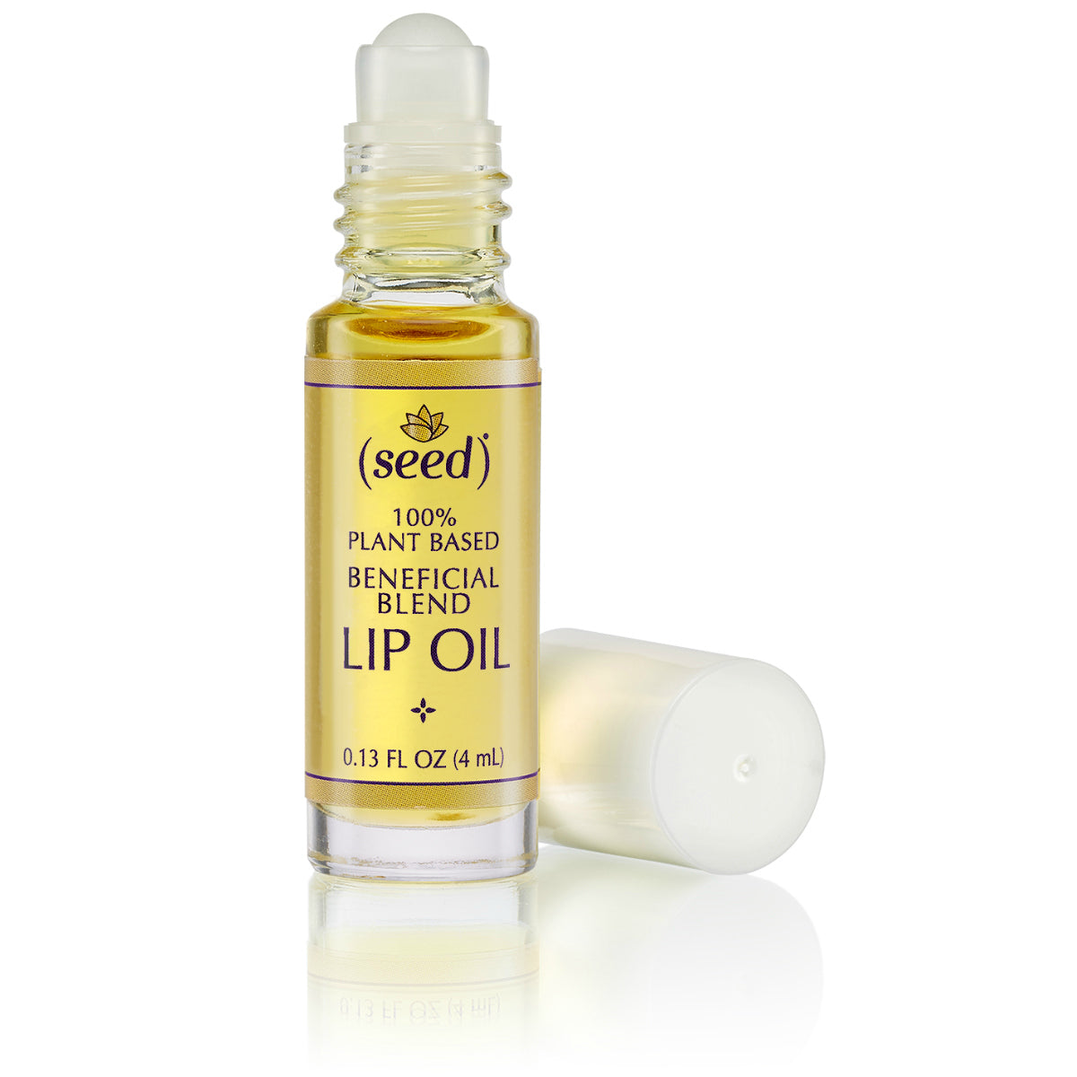 Seed Stress Relief Blend Lip Oil with lavender, patchouli, and clary sage essential oils