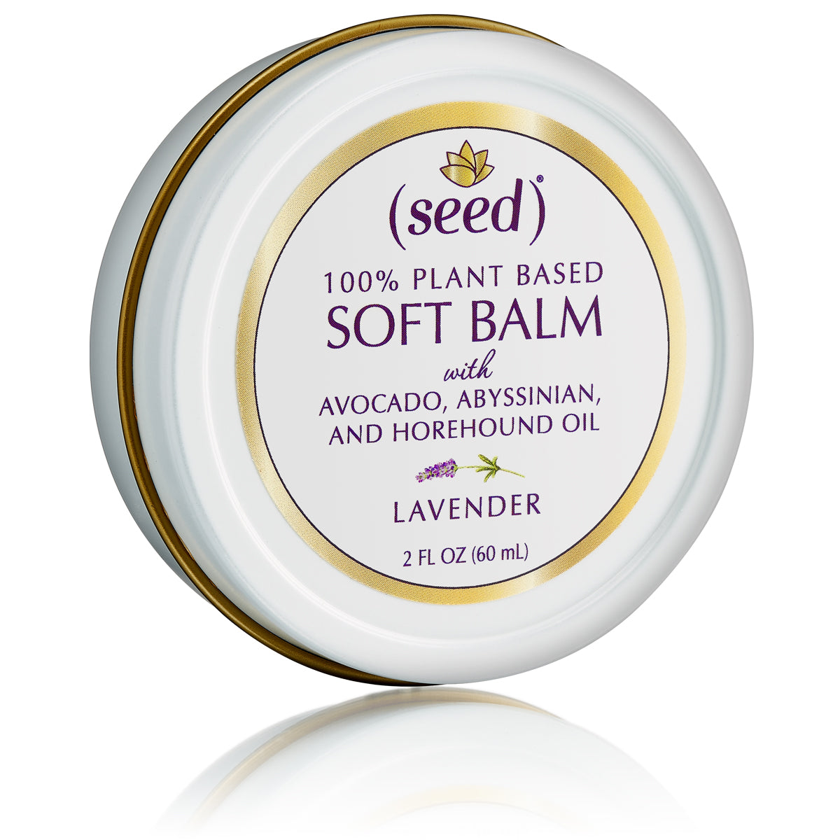Seed Lavender Soft Balm for very dry skin and lips with lavender essential oil in 2 oz tin