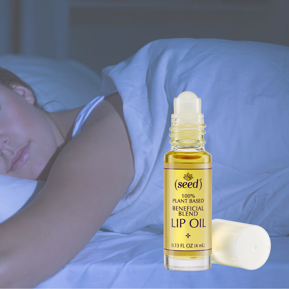 Seed Dream Land Blend Lip Oil features lemon, lavender, and ginger essential oils